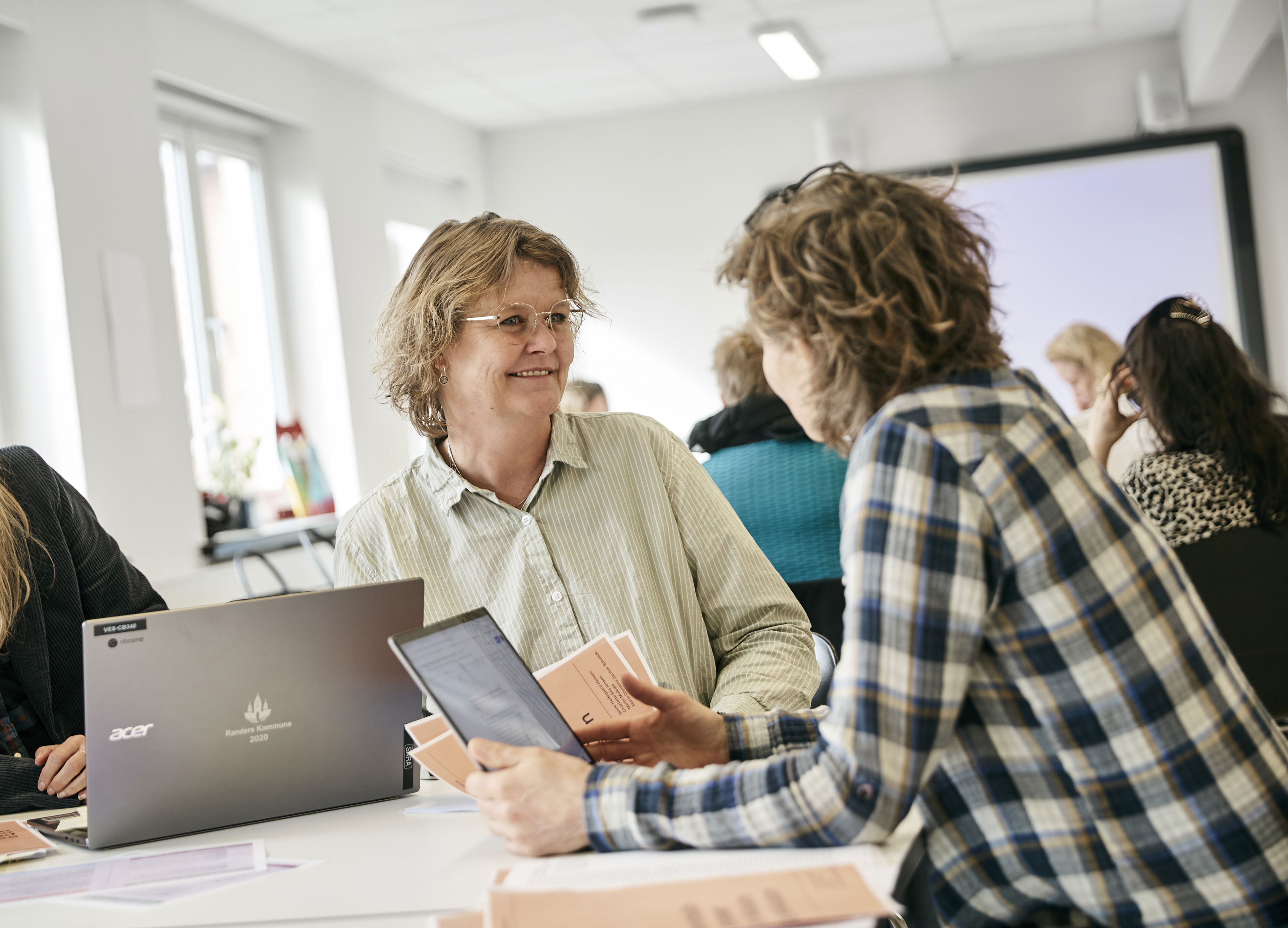 To personer på Skolernes Udviklingscenter
