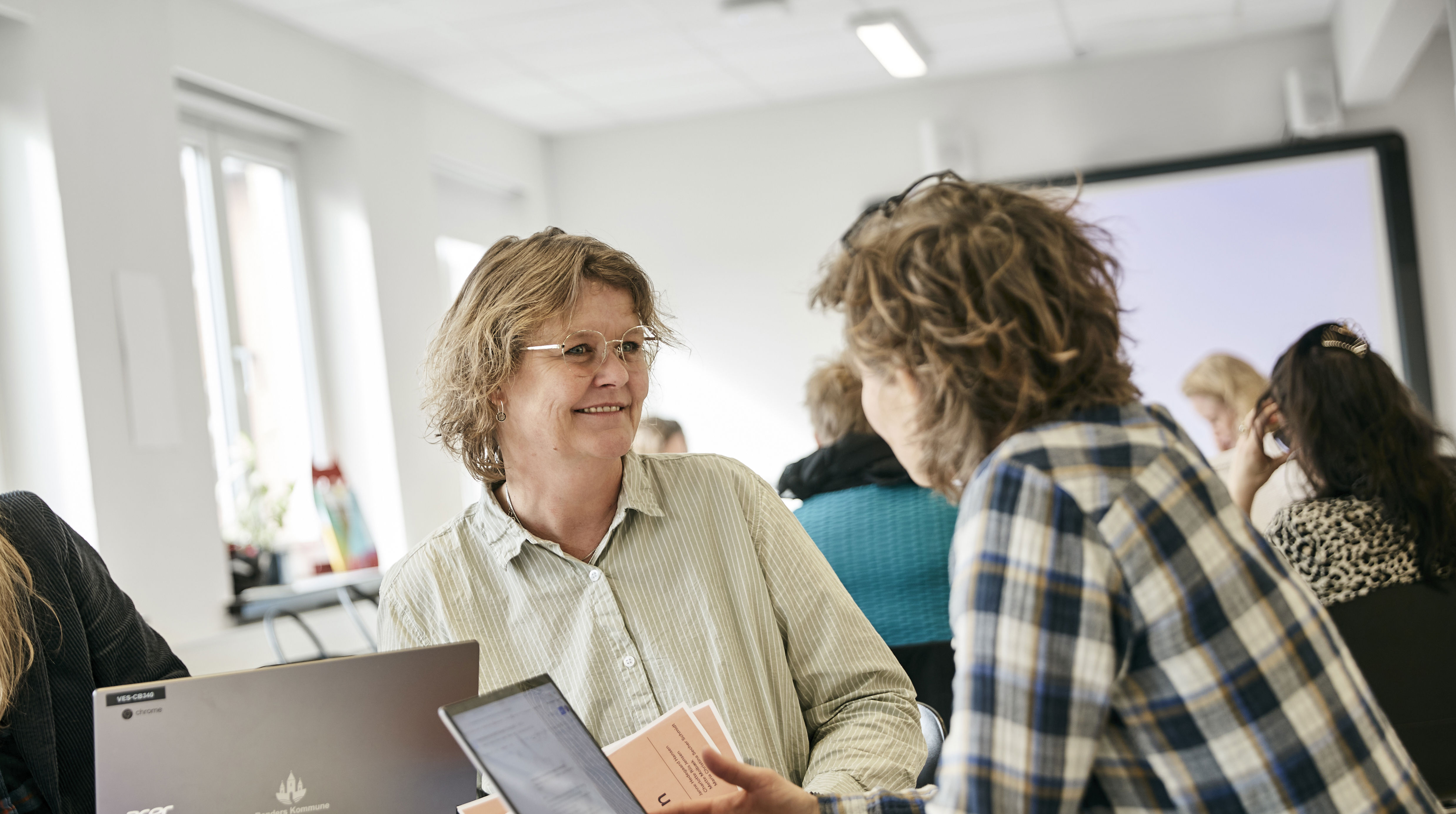 To personer på Skolernes Udviklingscenter